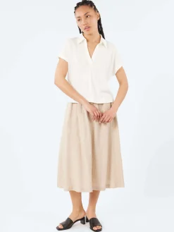 Merz b. Schwanen - WLINEN03 Polo Shirt in White