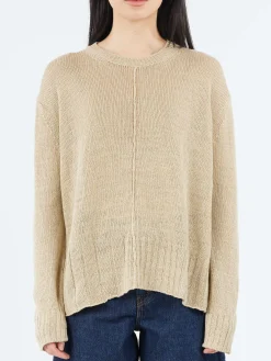 MJ Watson - 2542 Round Neck Pullover in Flax