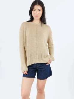 MJ Watson - 2542 Round Neck Pullover in Flax