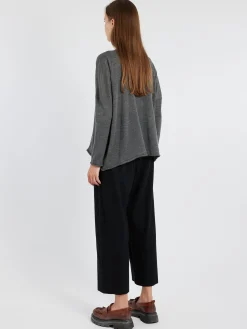 MJ Watson - Boat Neck Pullover in Grey