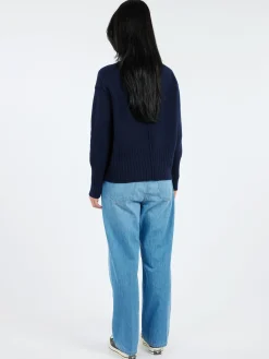 MJ Watson - Cashmere Blend Turtleneck in Navy