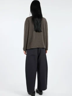 MJ Watson - Cashmere Blend Crewneck in Walnut