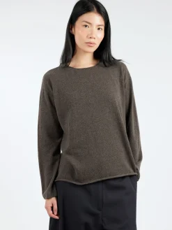 MJ Watson - Cashmere Blend Crewneck in Walnut