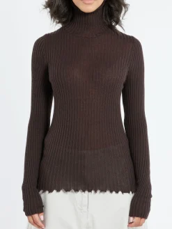MJ Watson - Cashmere Turtleneck in Walnut