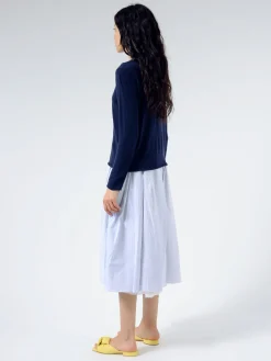 MJ Watson - Roundneck Pullover in Navy