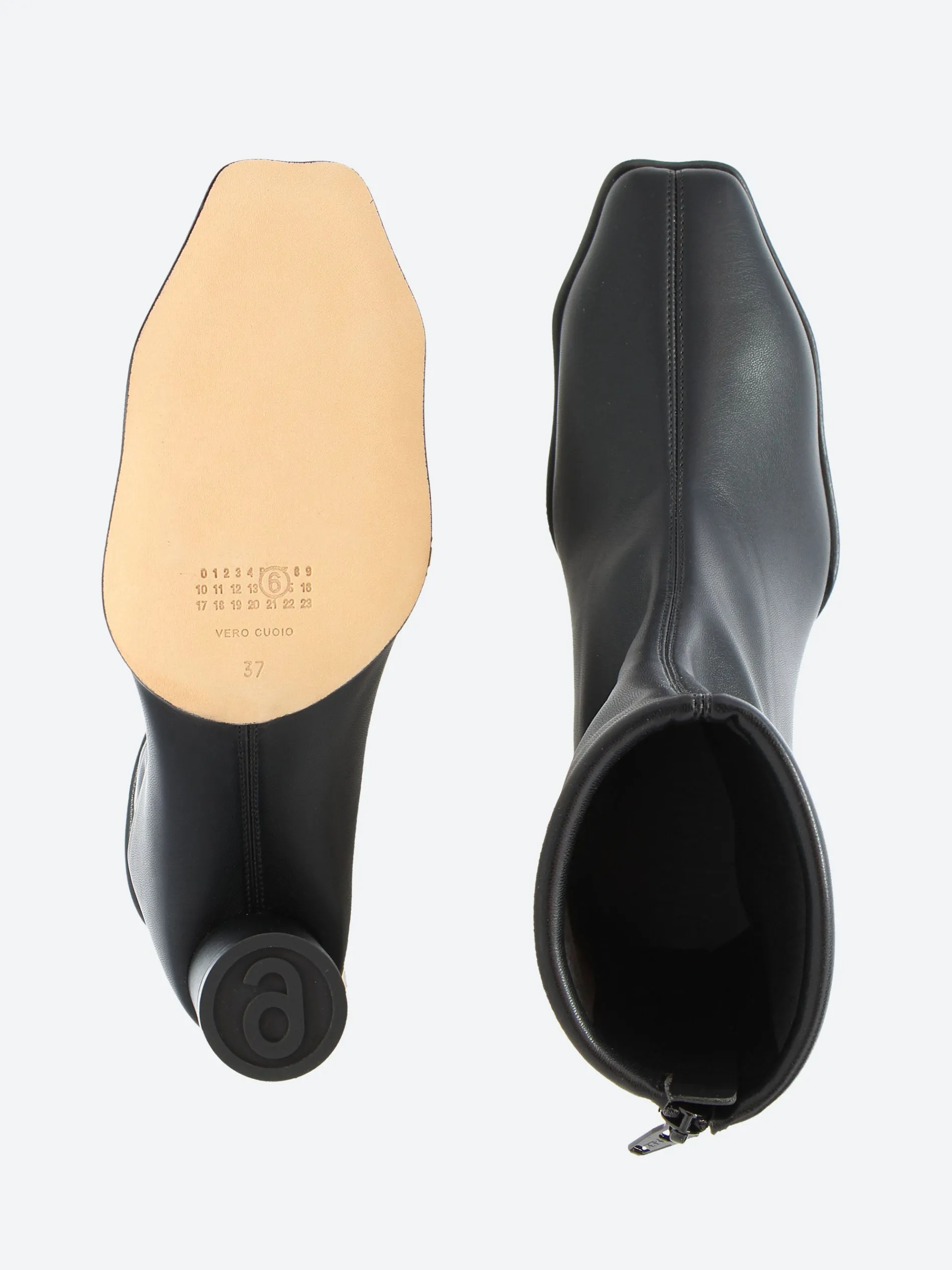 MM6 Maison Margiela - Anatomic Ankle Boots in Black