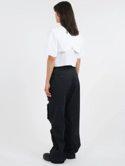 MM6 Maison Margiela - Cotton Poplin Shirt in White