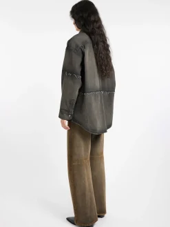 MM6 Maison Margiela - Denim Overshirt in Grey Wolf