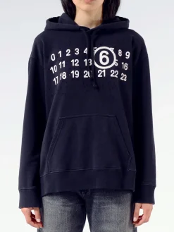 MM6 Maison Margiela - Logo Hoodie in Black