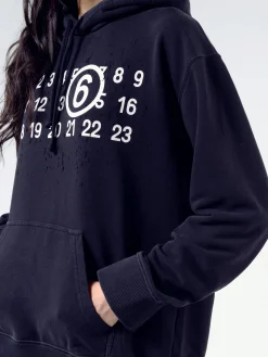 MM6 Maison Margiela - Logo Hoodie in Black