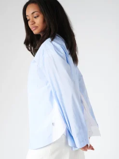 MM6 Maison Margiela - Long Sleeve Shirt in Light Blue
