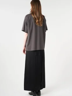 MM6 Maison Margiela - Numbers Logo T-Shirt in Dark Grey