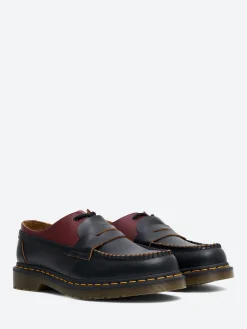 MM6 Maison Margiela x Dr. Martens - Men's 1461 Penton Mash Up in Black and Cherry
