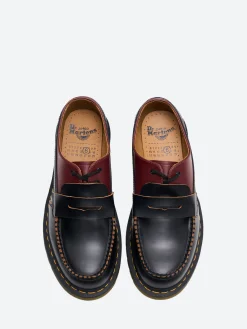 MM6 Maison Margiela x Dr. Martens - Men's 1461 Penton Mash Up in Black and Cherry