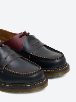 MM6 Maison Margiela x Dr. Martens - Men's 1461 Penton Mash Up in Black and Cherry