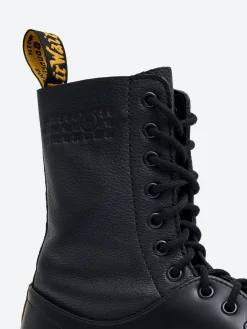 MM6 Maison Margiela x Dr. Martens - 10 Eye Twisted and Reimagined in Black
