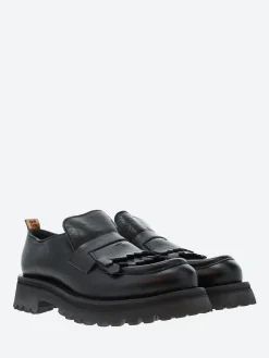 Moma - 74305 Loafers in Nero Cusna