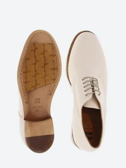 Moma - 1AS025 Derby Shoe in Milk White Toscana