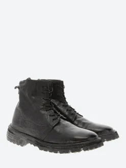 Moma - 1BW176 Lace-Up Boots in Nero Buffalo