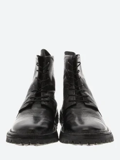 Moma - 1BW176 Lace-Up Boots in Nero Buffalo