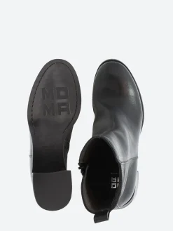 MOMA - 72401C Ankle Boot in Nero Cusna