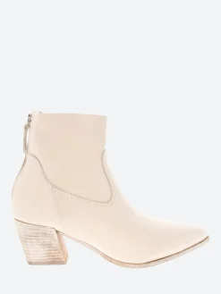 Moma - 1CS113 Ankle Boots in Milk White