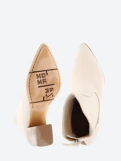 Moma - 1CS113 Ankle Boots in Milk White