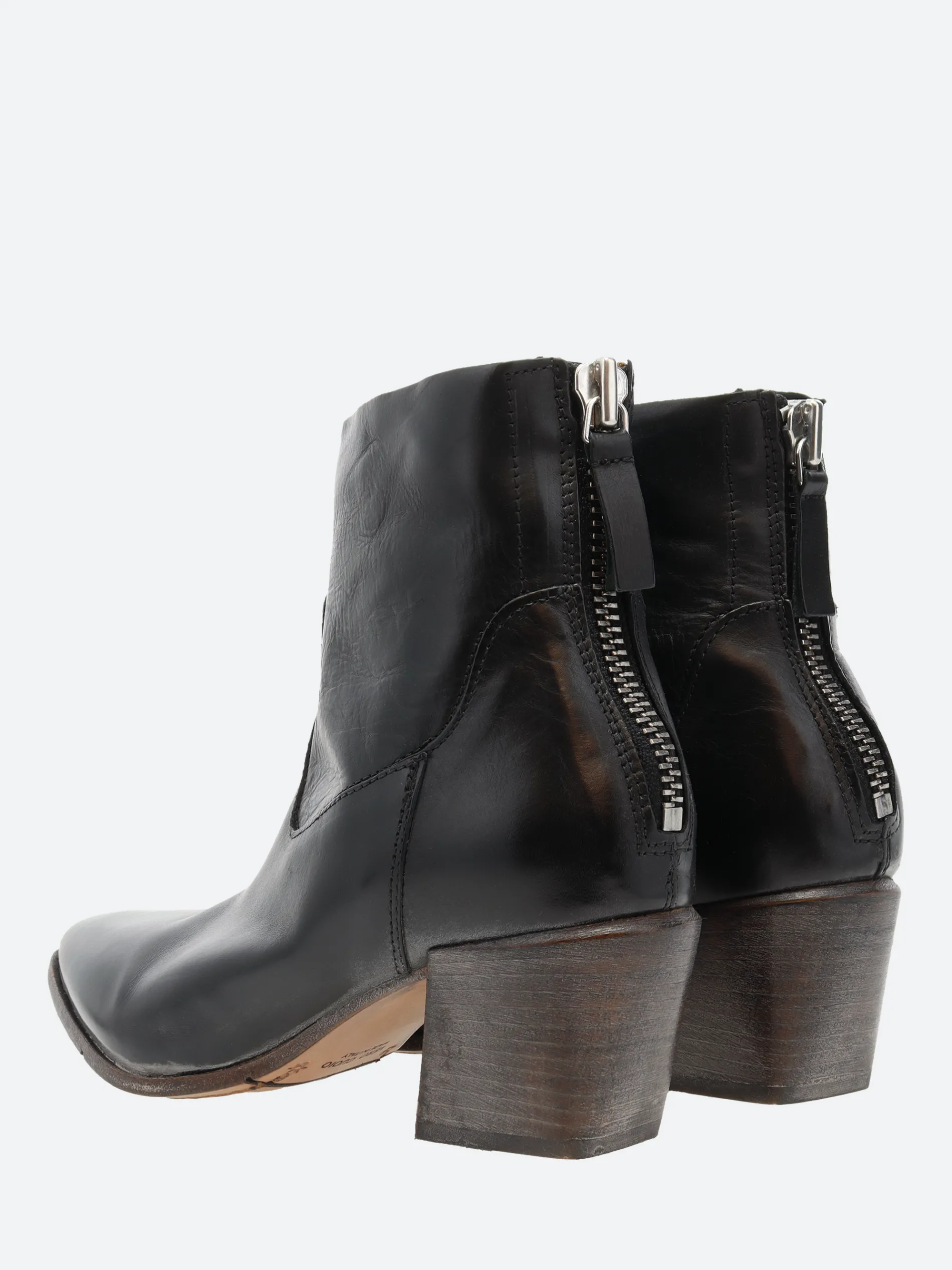 Moma - 1CS113 Ankle Boots in Nero Sombrero