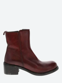 Moma - 1CW241 Ankle Boot in Rosso Cusna