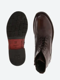 Moma - 2CW022 Lace-Up Boots in Ebano Cusna