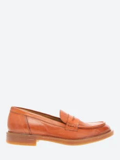 Moma - 44578G Office Penny Loafer in Cognac