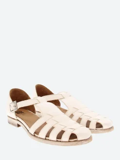 Moma - 1GS326 Fisherman Sandal in Bianco Cusna