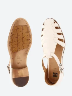 Moma - 1GS326 Fisherman Sandal in Bianco Cusna