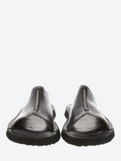 Moma - 1GS334 Slide Sandals in Nero Toscano