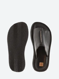 Moma - 1GS334 Slide Sandals in Nero Toscano