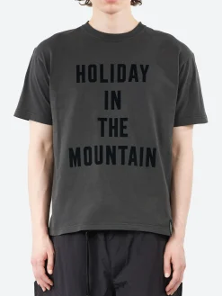 Mountain Research - Holiday In The Mountain T-Shirt in Sumi and Black