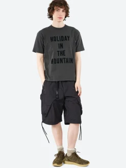 Mountain Research - Holiday In The Mountain T-Shirt in Sumi and Black