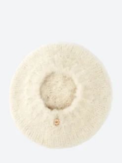 Myssy - Hanki Beret in Natural White