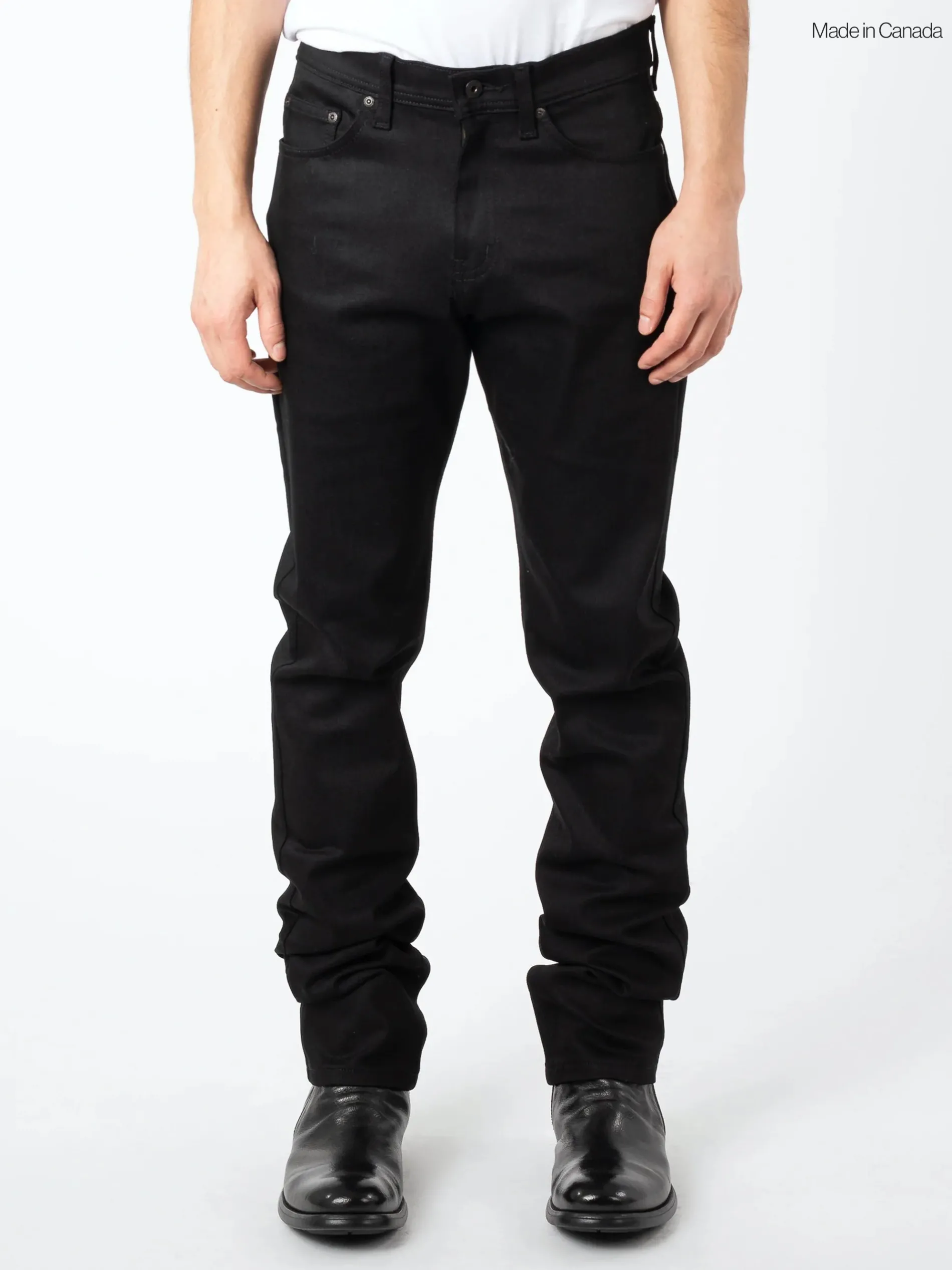 Naked & Famous - All Black Comfort Stretch Weird Guy