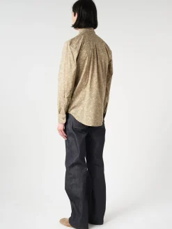 Naked & Famous - Easy Shirt Bell Flowers in Cinnamon