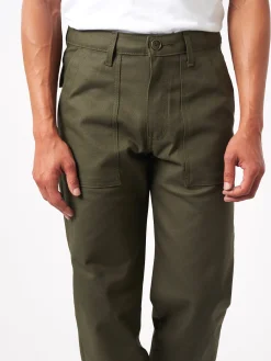 Naked and Famous - Work Pant in Green