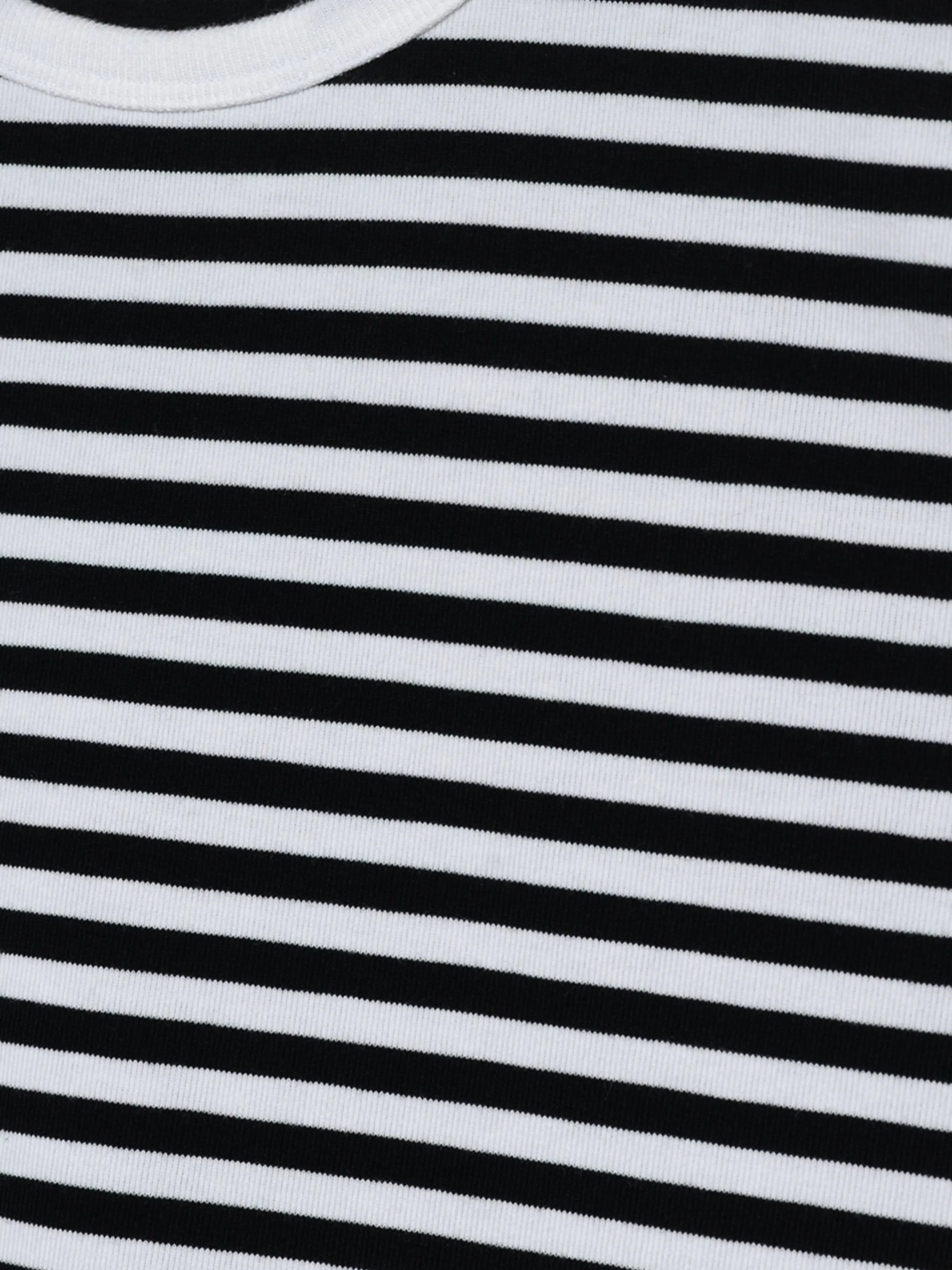 Nanamica - Coolmax Stripe Jersey Tee in Black and White