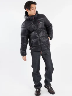 NANGA - Mountain Lodge Down Hoodie in Black