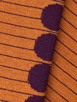 2nd PALETTE - Eggplant Dot Sock