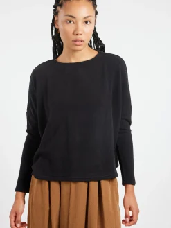 Neirami - Big Neck Boxy Shirt in Nero