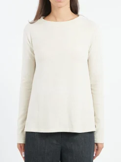 Neirami - Boat Neck Sweater in Ciottolo