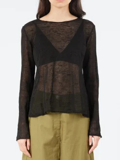 Neirami - Boatneck Sweater in Nero