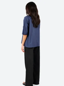 Neirami - Box Blouse in Blue