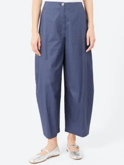 Neirami - Elastic Pleat Trousers in Blue