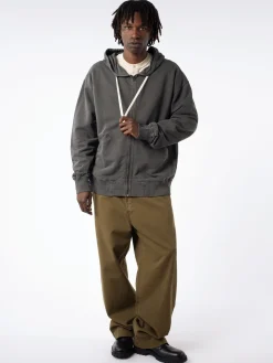 Nigel Cabourn - Army Gym Hoodie in Black